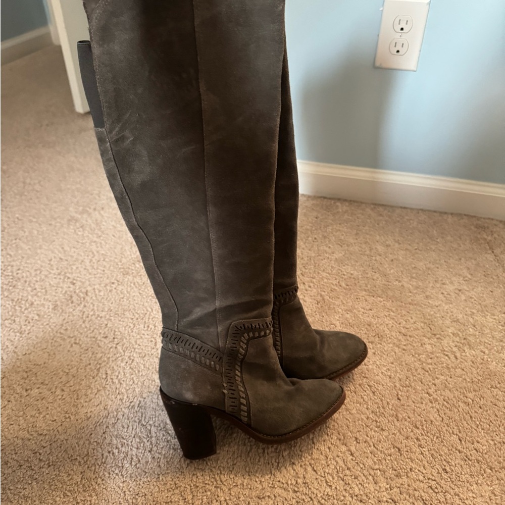 Vince Camuto Charcoal Heeled Boots